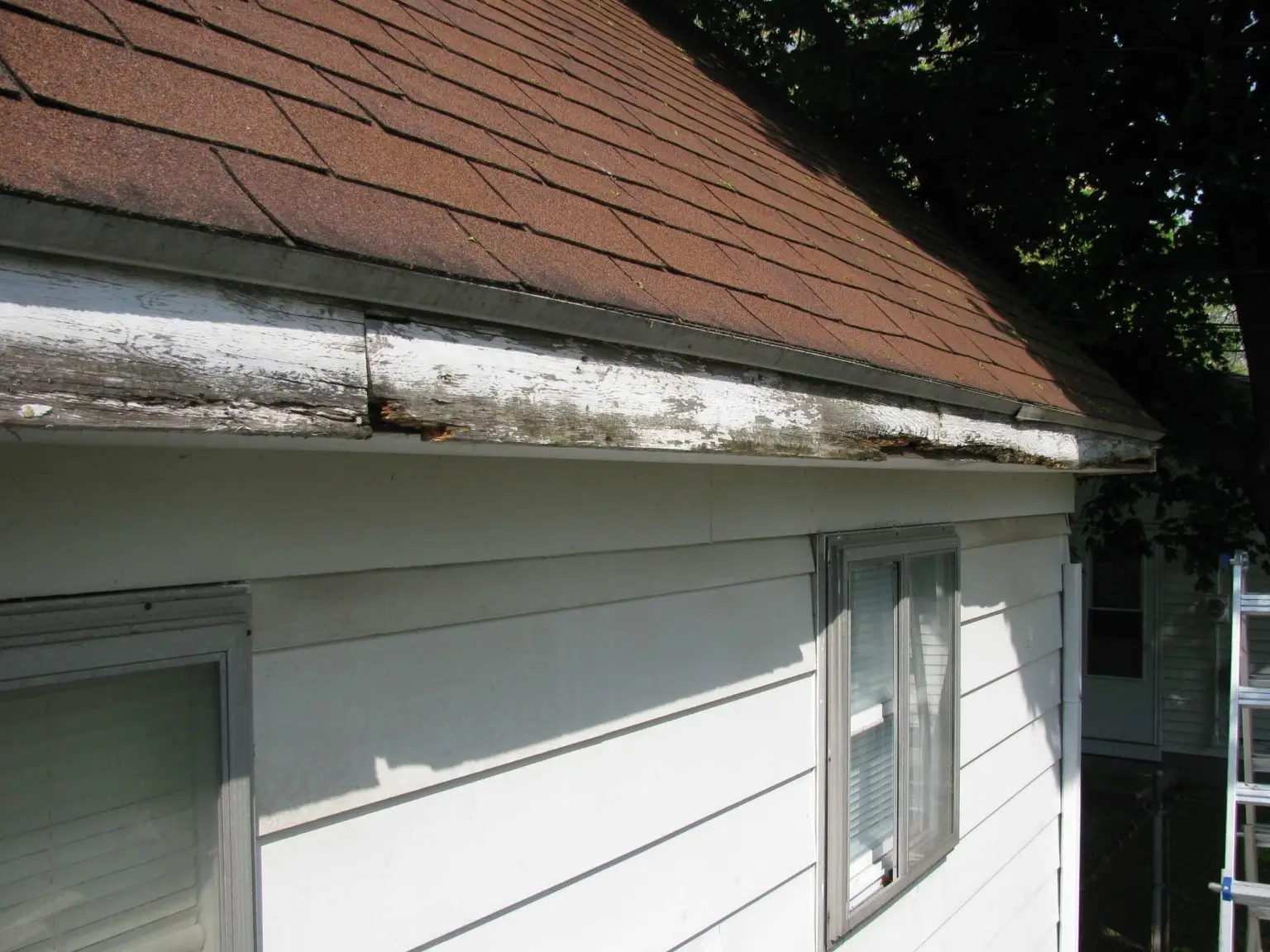Gutter system protecting a Lansing Michigan home from storm and water damage