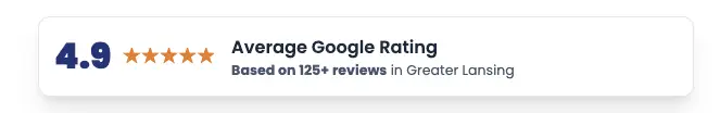 High Google rating with many reviews